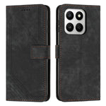 Honor X7d 5G / Honor 400 Smart 5G Stand-etui – Imprinted Lines Læder Telefoncover