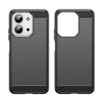 WANLONFENG För Xiaomi Redmi 15C 4G (EU) (173 mm) / Xiaomi Redmi 15C 5G (EU) (173 mm) Skal med Skärmfilm LS-serien Stort Linshål Borstad Textur TPU mobilskal