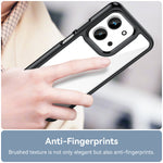 WANLONFENG För Xiaomi Redmi 15C 4G (EU) (173 mm) / Xiaomi Redmi 15C 5G (EU) (173 mm) mobilskal XC-serien TPU Akrylskydd med Härdat Glas (Stort Linshål)