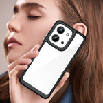WANLONFENG För Xiaomi Redmi 15C 4G (EU) (173 mm) / Xiaomi Redmi 15C 5G (EU) (173 mm) mobilskal XC-serien TPU Akrylskydd med Härdat Glas (Stort Linshål)