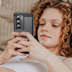 WANLONFENG-cover med skærmfilm i LS-serien til Xiaomi Redmi 15 4G (EU) (171 mm) / Xiaomi Redmi 15 5G (EU) (171 mm), stort linsehul, børstet tekstur og TPU-mobilcover