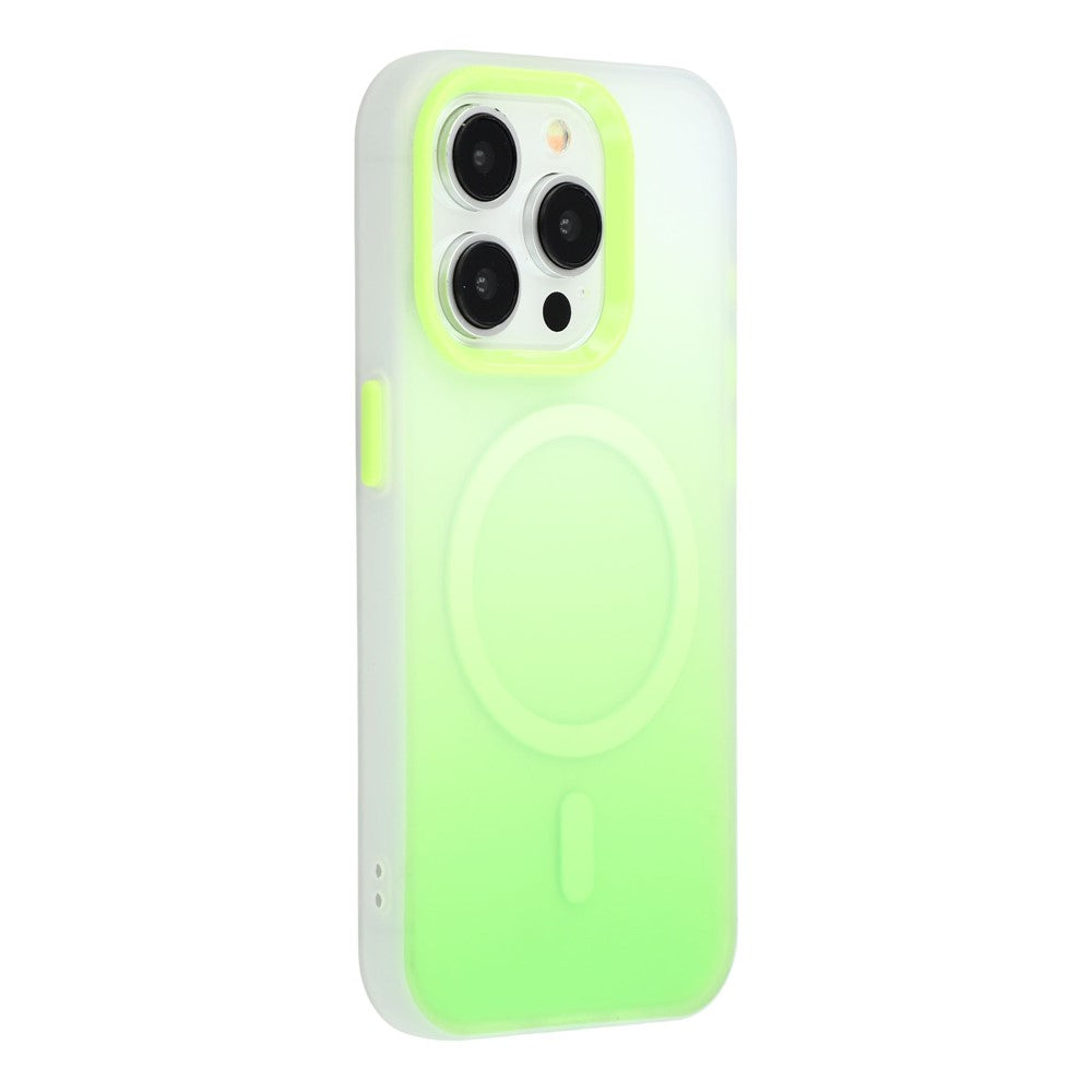 For iPhone 13 Pro Max Case Compatible with MagSafe Gradient Frosted Design PC + TPU Phone Cover