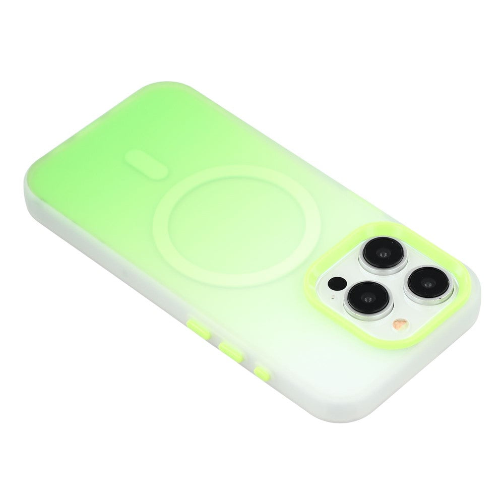 For iPhone 13 Pro Max Case Compatible with MagSafe Gradient Frosted Design PC + TPU Phone Cover