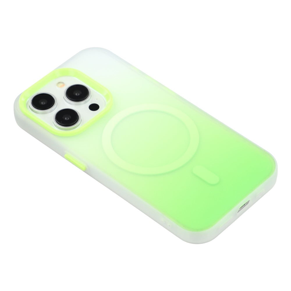 For iPhone 13 Pro Max Case Compatible with MagSafe Gradient Frosted Design PC + TPU Phone Cover