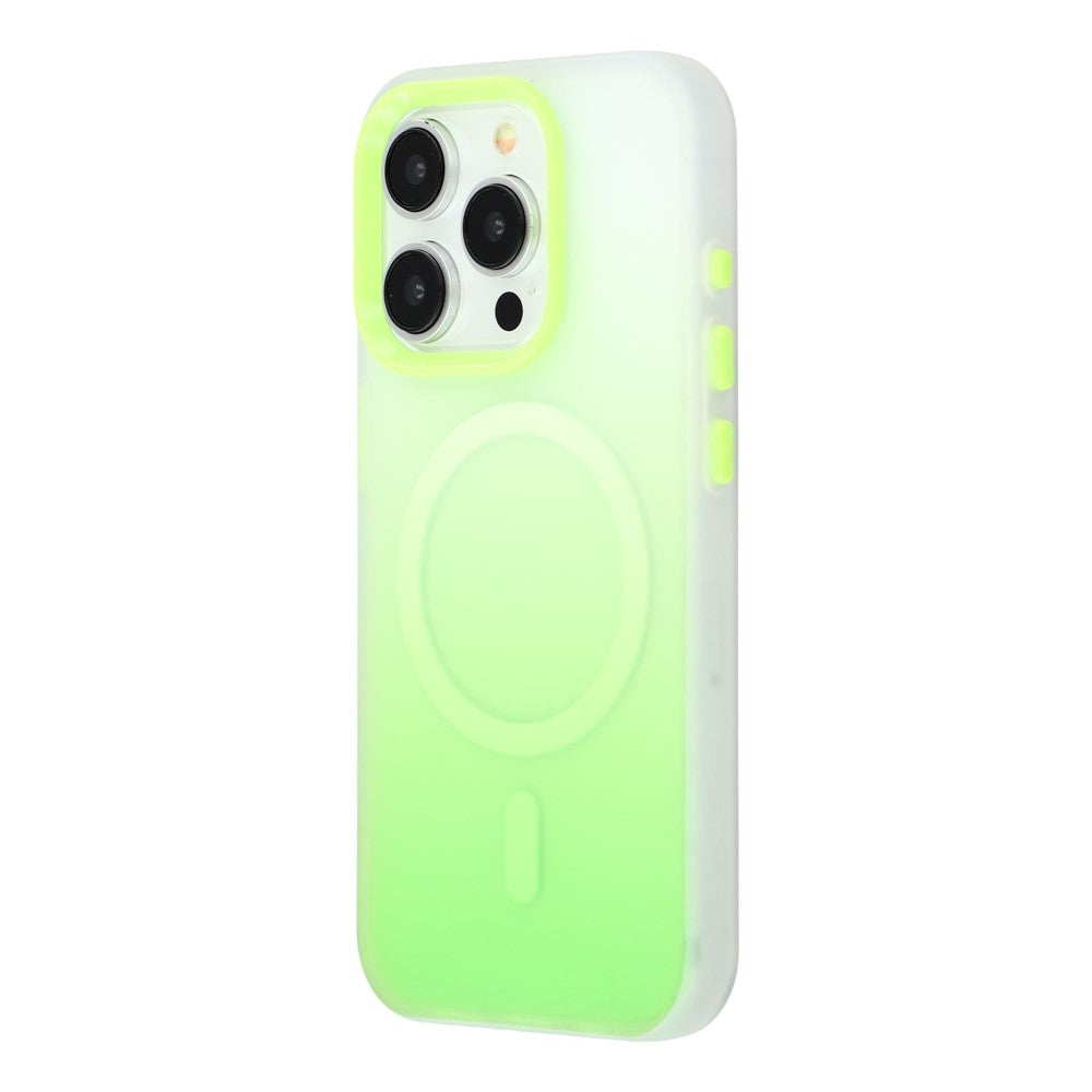 For iPhone 13 Pro Case Compatible with MagSafe Gradient Frosted Design PC + TPU Phone Cover