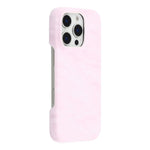 For iPhone 16 Pro Max Case Velvet Texture Leather + PC Phone Back Cover