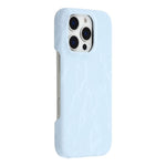 For iPhone 16 Pro Max Case Velvet Texture Leather + PC Phone Back Cover