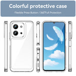 WANLONFENG För Xiaomi Redmi 15C 4G (EU) (173 mm) / Xiaomi Redmi 15C 5G (EU) (173 mm) Skal MF-serien TPU Akryl Genomskinligt mobilskal med Härdat Glasfilm