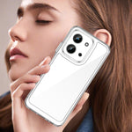WANLONFENG För Xiaomi Redmi 15C 4G (EU) (173 mm) / Xiaomi Redmi 15C 5G (EU) (173 mm) Skal MF-serien TPU Akryl Genomskinligt mobilskal med Härdat Glasfilm