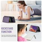 JEEHOOD Til Samsung Galaxy Note20 Etui J05 Mobilt lædercover med aftagelig magnetisk kortpung