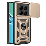 For Xiaomi Poco M8 5G / Redmi Note 15 5G (Global) Case with Slide Camera Lid PC + TPU Kickstand Phone Cover