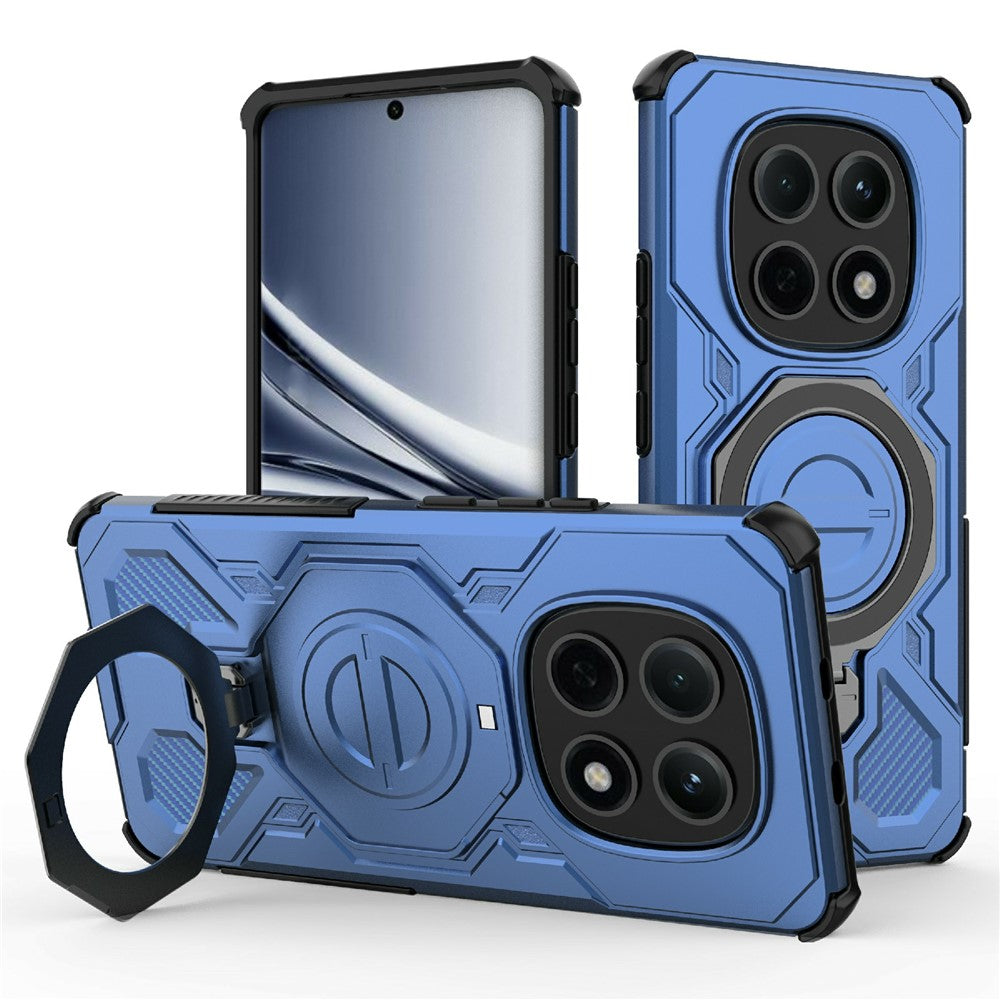 For Xiaomi Poco M8 5G / Redmi Note 15 5G (Global) Magnetic Case Rotating Metal Kickstand Shockproof PC + TPU Phone Back Cover