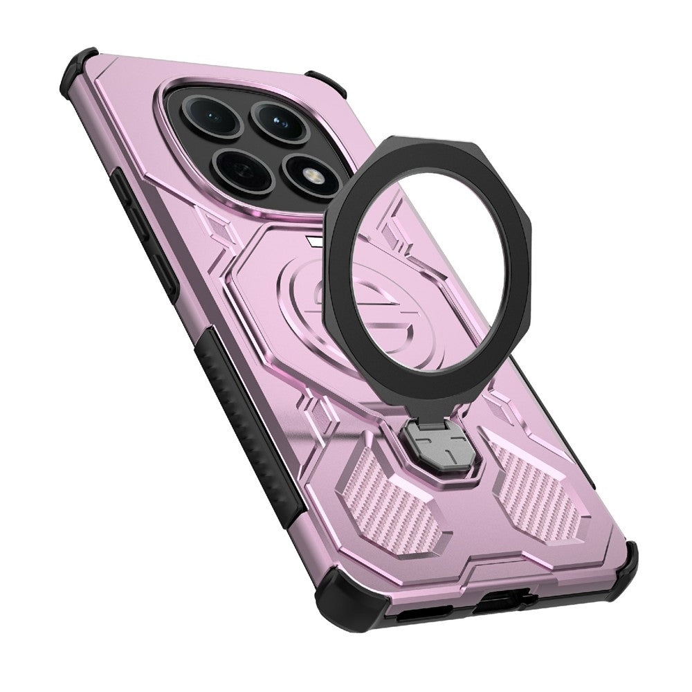 For Xiaomi Poco M8 5G / Redmi Note 15 5G (Global) Magnetic Case Rotating Metal Kickstand Shockproof PC + TPU Phone Back Cover