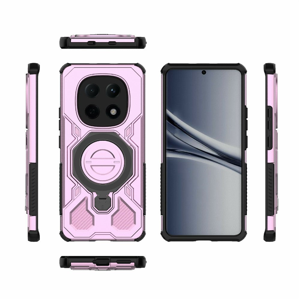 For Xiaomi Poco M8 5G / Redmi Note 15 5G (Global) Magnetic Case Rotating Metal Kickstand Shockproof PC + TPU Phone Back Cover
