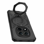 For Xiaomi Redmi Note 15 Pro 5G (Global) Magnetic Case Rotating Metal Kickstand Shockproof PC + TPU Phone Back Cover