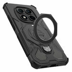 For Xiaomi Redmi Note 15 Pro 5G (Global) Magnetic Case Rotating Metal Kickstand Shockproof PC + TPU Phone Back Cover