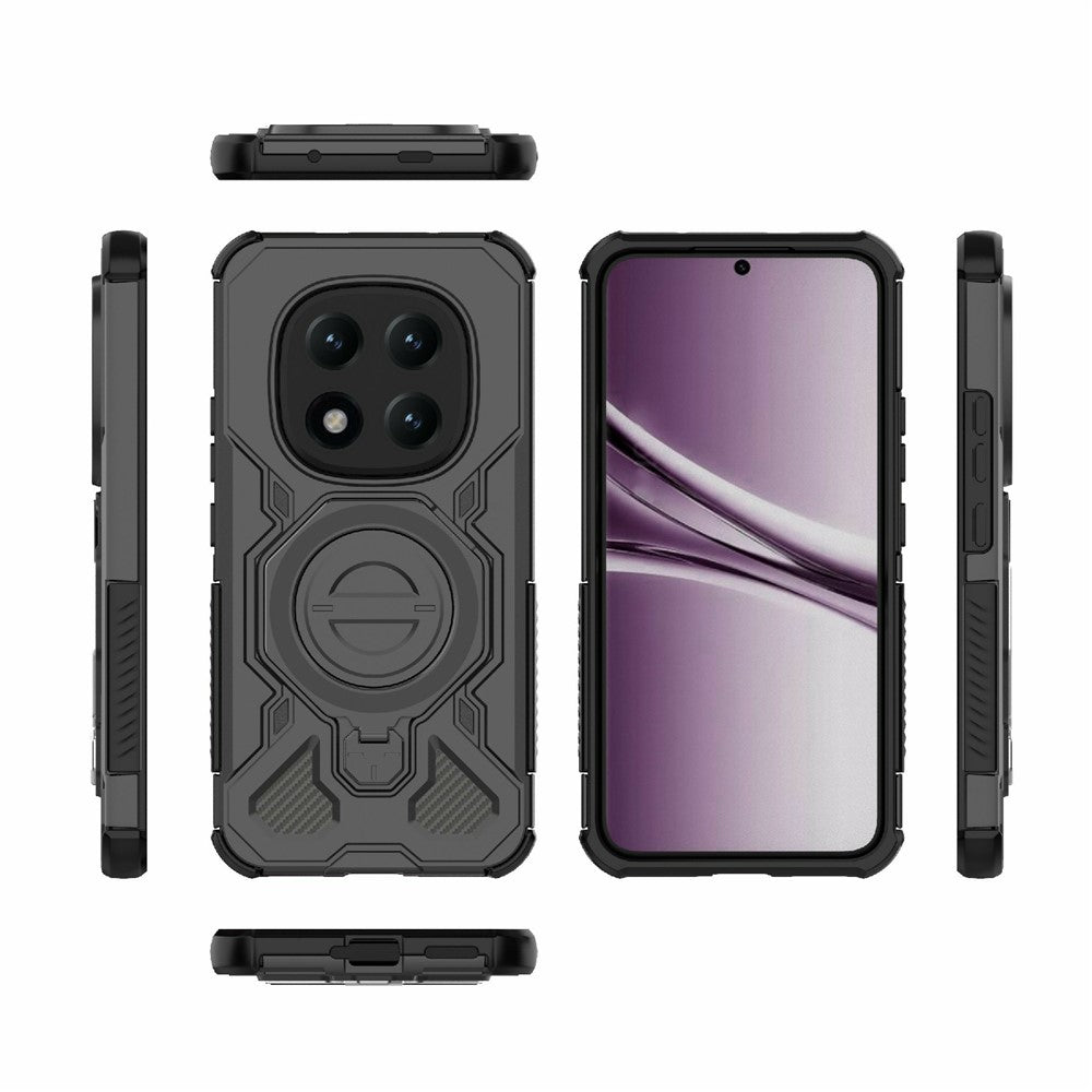 For Xiaomi Poco M8 Pro 5G / Redmi Note 15 Pro+ 5G (Global) Magnetic Case Rotating Metal Kickstand Shockproof PC + TPU Phone Back Cover