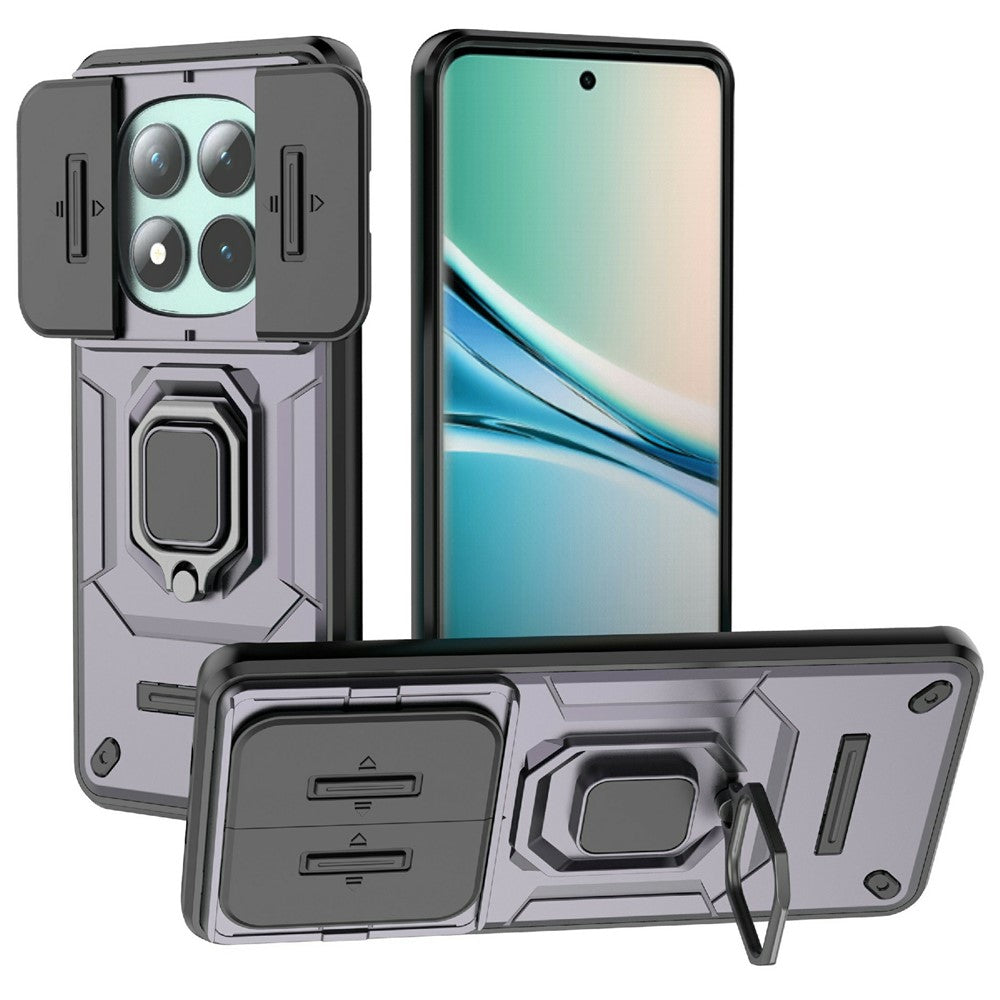 For Xiaomi Poco M8 5G / Redmi Note 15 5G (Global) Case PC + TPU Kickstand Phone Protector with Lens Cover