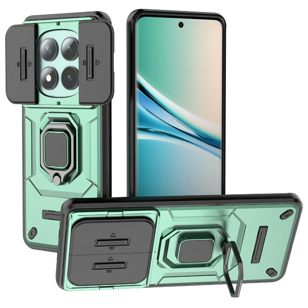 For Xiaomi Poco M8 5G / Redmi Note 15 5G (Global) Case PC + TPU Kickstand Phone Protector with Lens Cover
