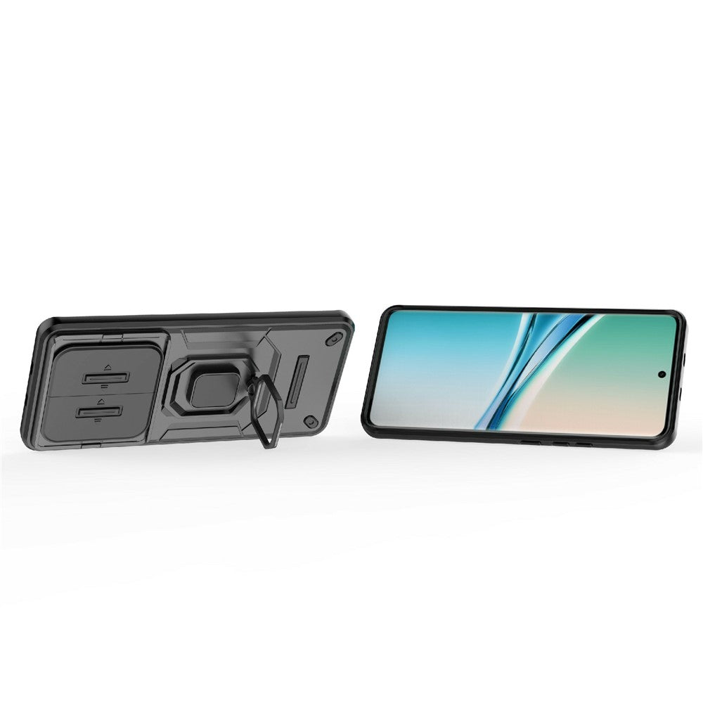 For Xiaomi Poco M8 5G / Redmi Note 15 5G (Global) Case PC + TPU Kickstand Phone Protector with Lens Cover