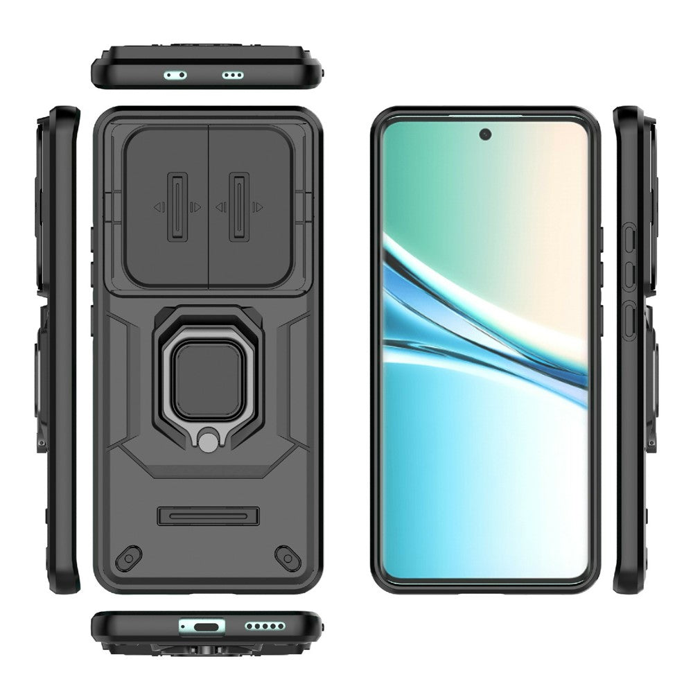 For Xiaomi Poco M8 5G / Redmi Note 15 5G (Global) Case PC + TPU Kickstand Phone Protector with Lens Cover