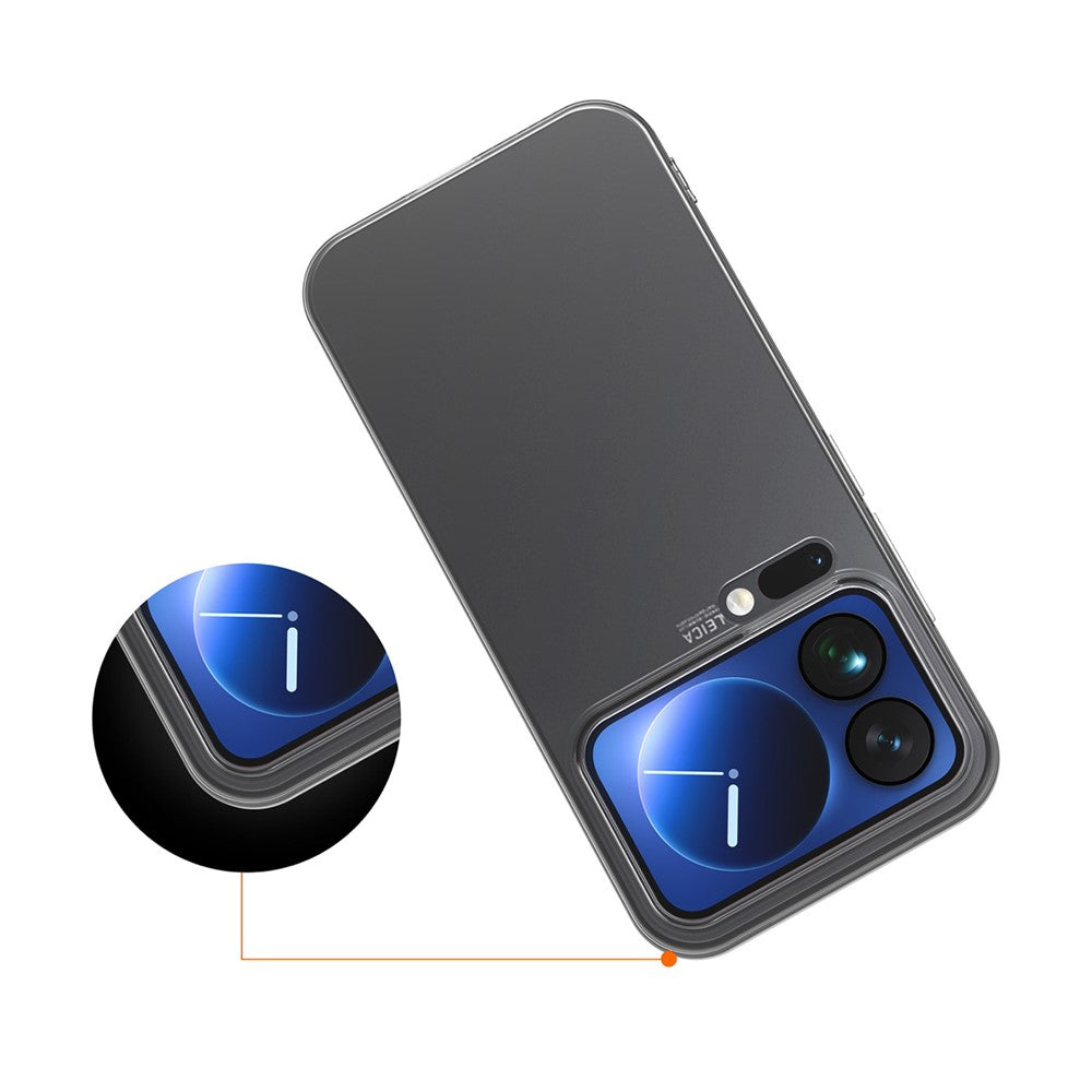 For Xiaomi 17 Pro Case Slim Fit Transparent Soft TPU Phone Cover