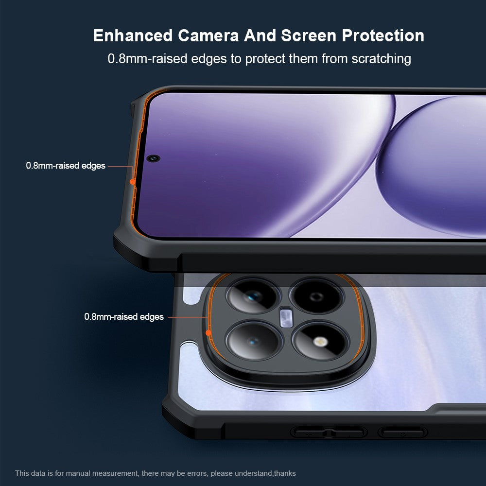 XUNDD För Xiaomi Redmi Note 15 Pro 5G (Global) Skal Stoppsäkert TPU + Akryl Genomskinligt Bakstycke mobilskal