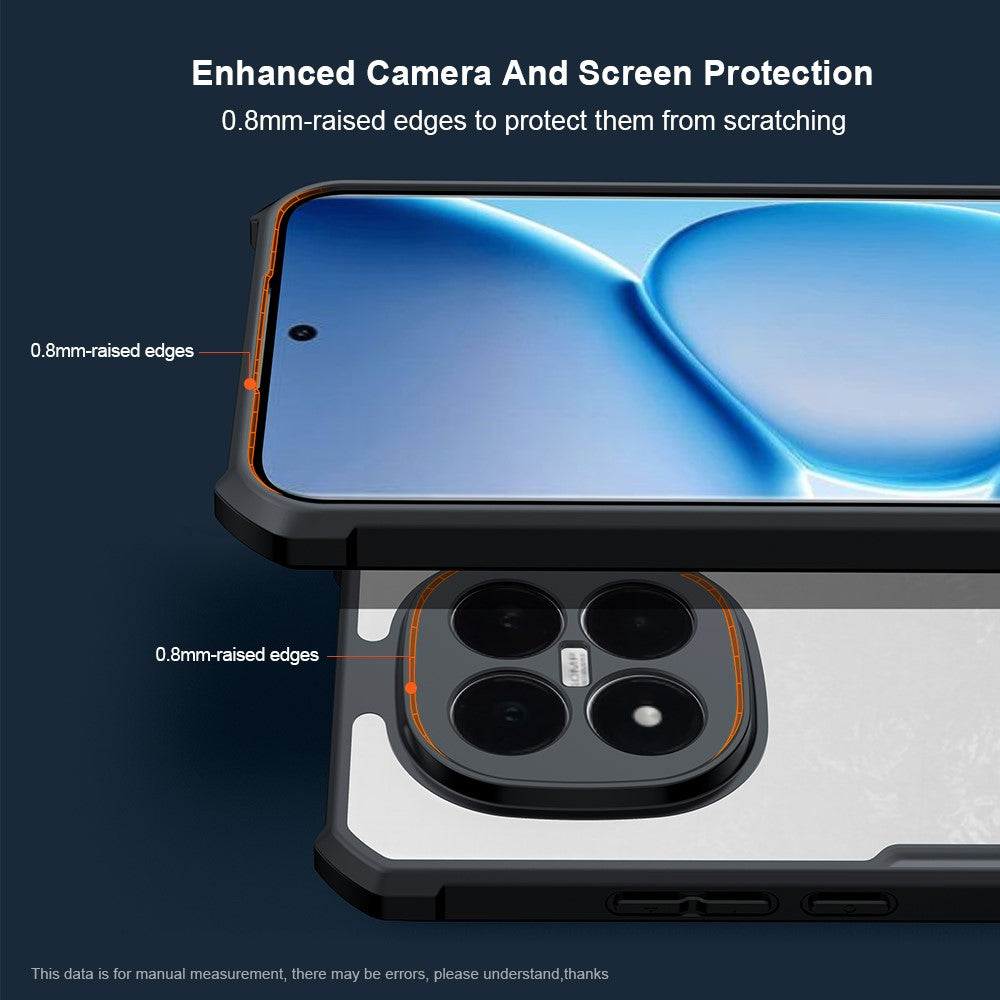 XUNDD För Xiaomi Poco M8 Pro 5G / Redmi Note 15 Pro+ 5G (Global) Skal Stoppsäkert TPU + Akryl Genomskinligt Bakstycke mobilskal