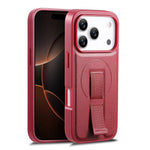 CASENEO For iPhone 17 Pro Max Magnetic Case Wristband PU Leather + PC Shockproof Phone Cover