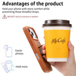 CASENEO For iPhone 17 Pro Magnetic Case Wristband PU Leather + PC Shockproof Phone Cover