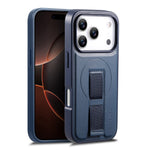 CASENEO For iPhone 17 Pro Magnetic Case Wristband PU Leather + PC Shockproof Phone Cover