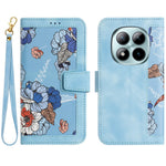 For Xiaomi Redmi Note 15 Pro 5G (Global) Case PU Leather Floral Phone Cover with Card Slots