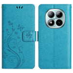 For Xiaomi Poco M8 Pro 5G / Redmi Note 15 Pro+ 5G (Global) Leather Wallet Case Butterfly Flower Imprinted Phone Cover with Strap