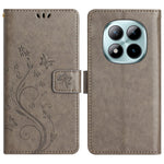 For Xiaomi Poco M8 Pro 5G / Redmi Note 15 Pro+ 5G (Global) Leather Wallet Case Butterfly Flower Imprinted Phone Cover with Strap
