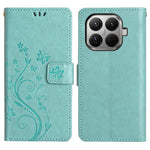 For Xiaomi 15T Pro Leather Wallet Case Butterfly Flower Imprinted Phone Cover with Strap