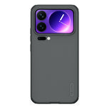 NILLKIN Super Frosted Shield Pro-etui til Xiaomi 17 Pro Max, mat PC TPU, gennemsigtigt sort mobilcover