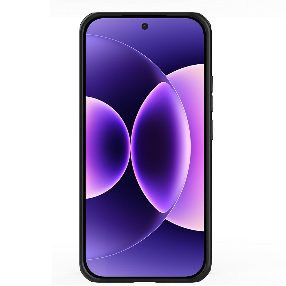 NILLKIN Super Frosted Shield Pro-etui til Xiaomi 17 Pro Max, mat PC TPU, gennemsigtigt sort mobilcover