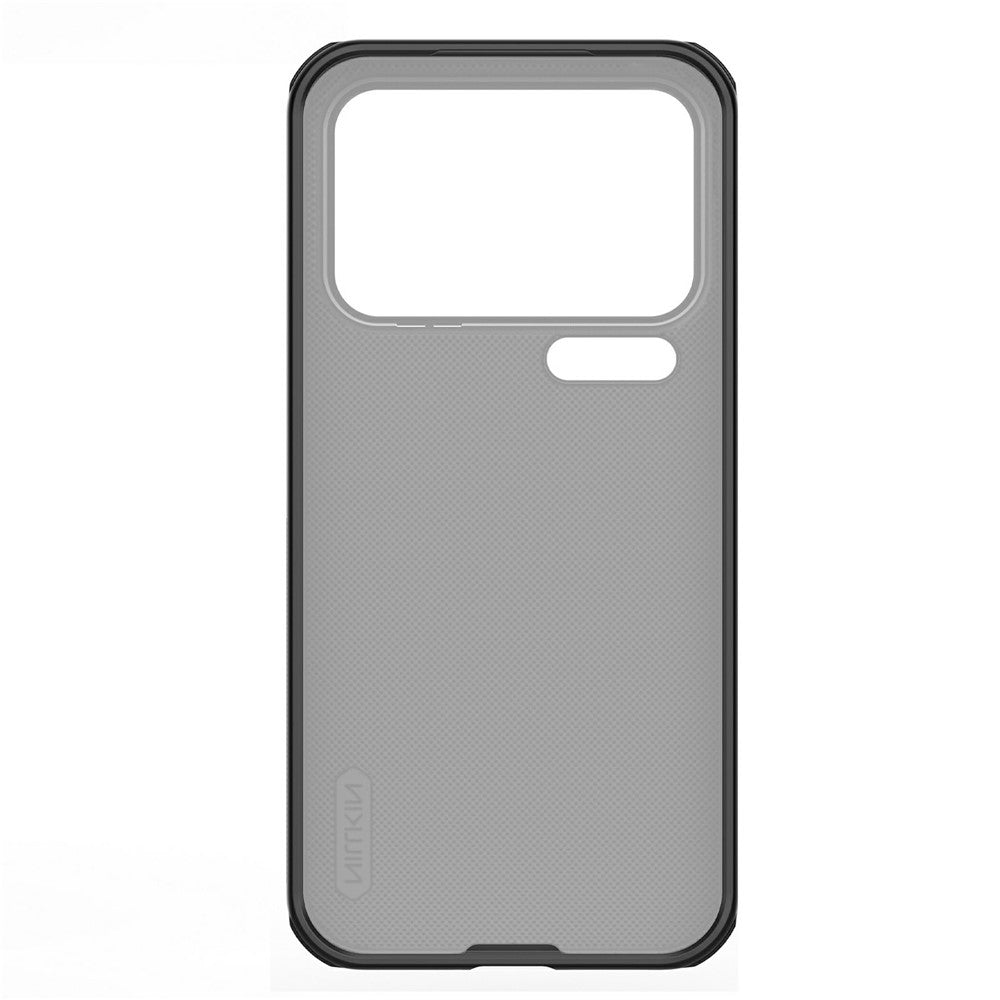 NILLKIN Super Frosted Shield Pro-etui til Xiaomi 17 Pro Max, mat PC TPU, gennemsigtigt sort mobilcover