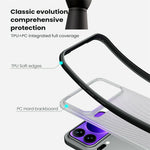 NILLKIN Super Frosted Shield Pro-etui til Xiaomi 17 Pro Max, mat PC TPU, gennemsigtigt sort mobilcover