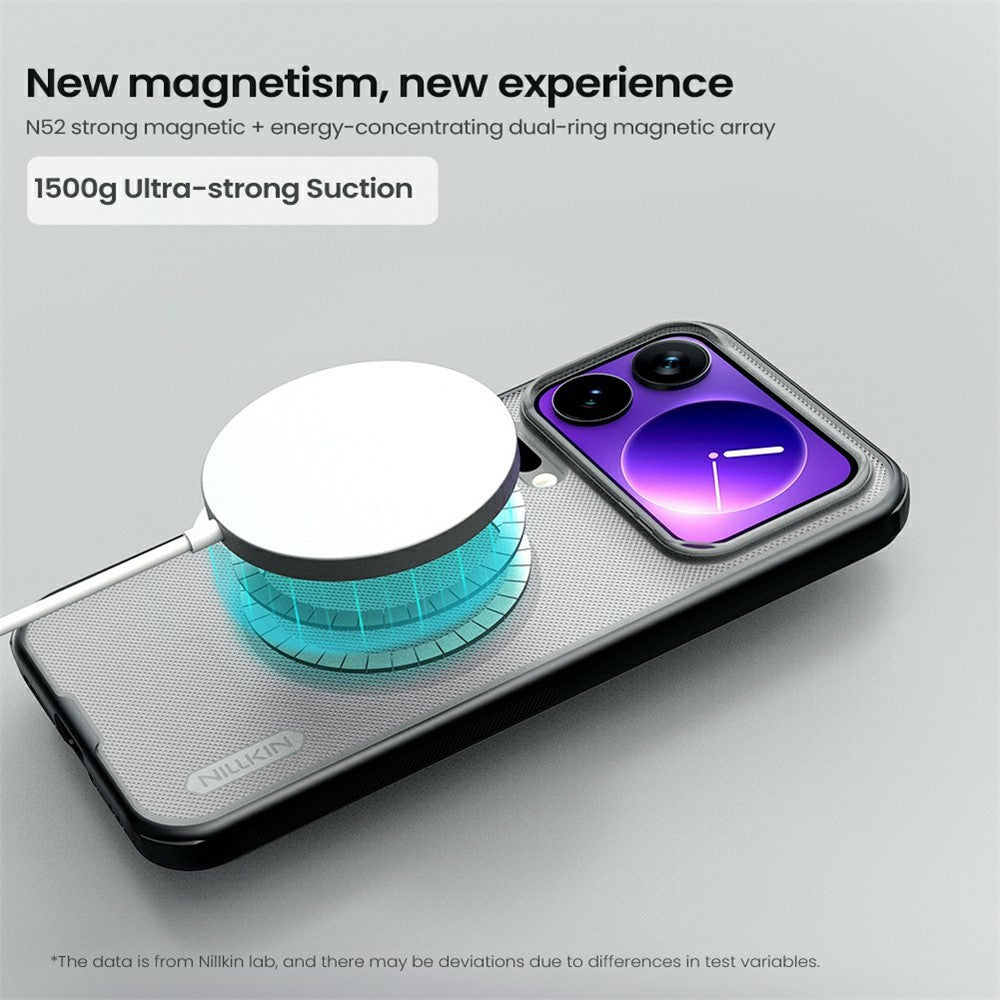 NILLKIN Super Frosted Shield Pro for Xiaomi 17 Pro Max Magnetic Case Matte PC TPU Clear Black Phone Back Cover