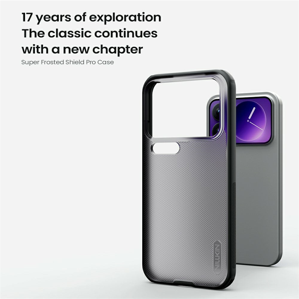 NILLKIN Super Frosted Shield Pro For Xiaomi 17 Pro Case Matte PC TPU Clear Black Phone Back Cover