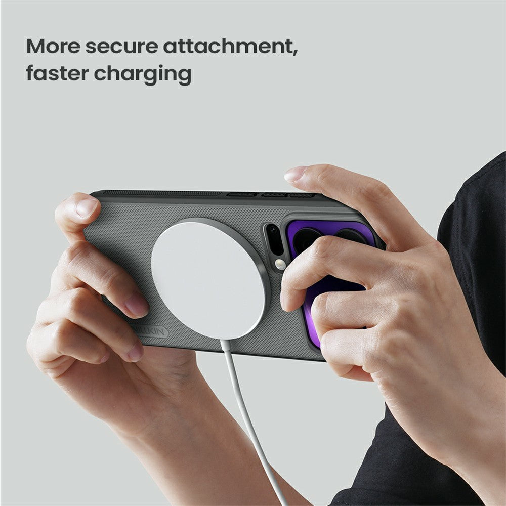 NILLKIN Super Frosted Shield Pro for Xiaomi 17 Pro Magnetic Case Matte PC TPU Clear Black Phone Back Cover