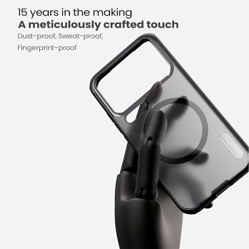 NILLKIN Super Frosted Shield Pro for Xiaomi 17 Pro Magnetic Case Matte PC TPU Clear Black Phone Back Cover