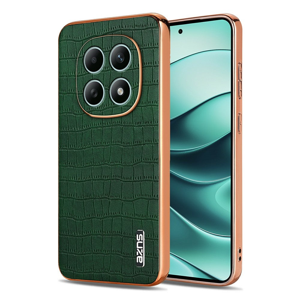 AZNS För Xiaomi Poco M8 5G / Redmi Note 15 5G (Global) Skal Galvaniserad Krokodilstruktur PU + TPU mobilskal