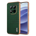 AZNS For Xiaomi Redmi Note 15 Pro 5G (Global) Case Electroplating Crocodile Texture PU + TPU Phone Cover