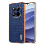 AZNS For Xiaomi Redmi Note 15 Pro 5G (Global) Case Electroplating Crocodile Texture PU + TPU Phone Cover