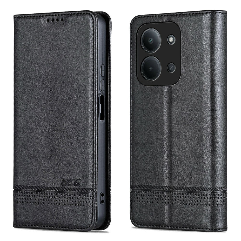 AZNS For Xiaomi Redmi 15C 4G (Global) (171mm)  /  Poco C85 4G (171mm) Case Cowhide Texture PU Leather Wallet Phone Cover