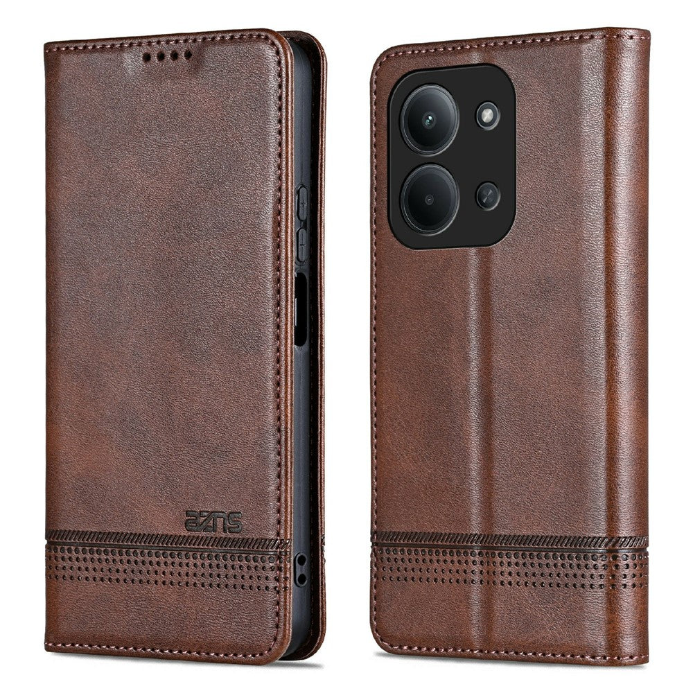 AZNS For Xiaomi Redmi 15C 4G (Global) (171mm)  /  Poco C85 4G (171mm) Case Cowhide Texture PU Leather Wallet Phone Cover