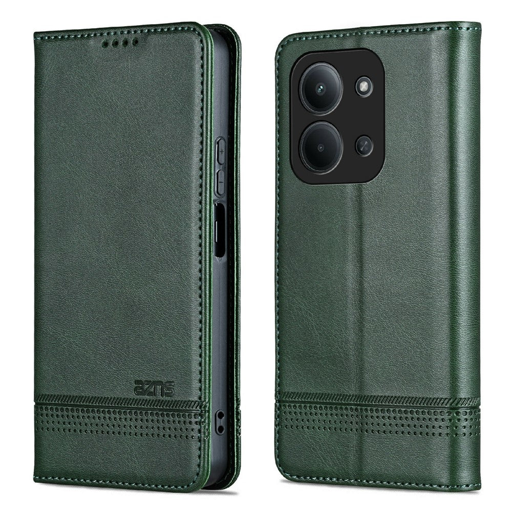 AZNS For Xiaomi Redmi 15C 4G (Global) (171mm)  /  Poco C85 4G (171mm) Case Cowhide Texture PU Leather Wallet Phone Cover