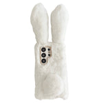 For Samsung Galaxy S26 Ultra Case Plush Cute Bunny Winter Fluffy TPU Phone Cover